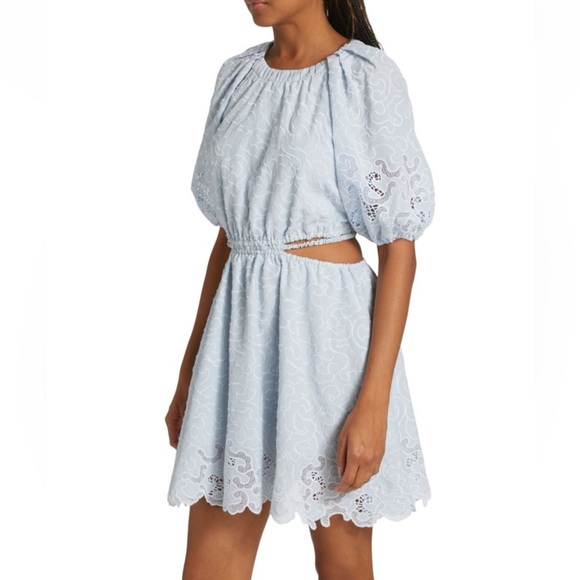 JONATHAN SIMKHAI
Anaise Cut Out Embroidered Minidress Size 8 - Picture 3 of 10